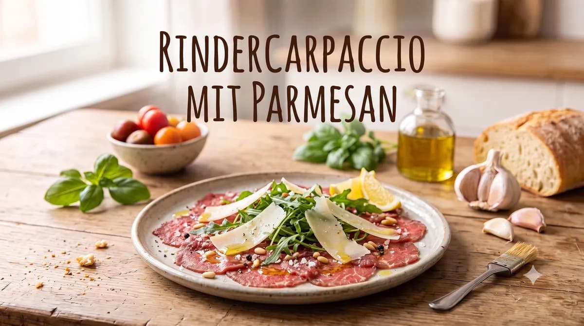 Rindercarpaccio mit Parmesan