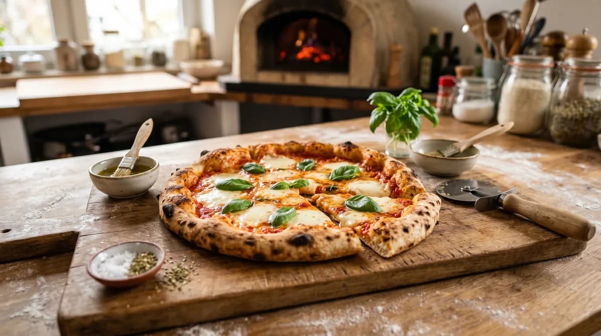 Klassische Pizza Margherita