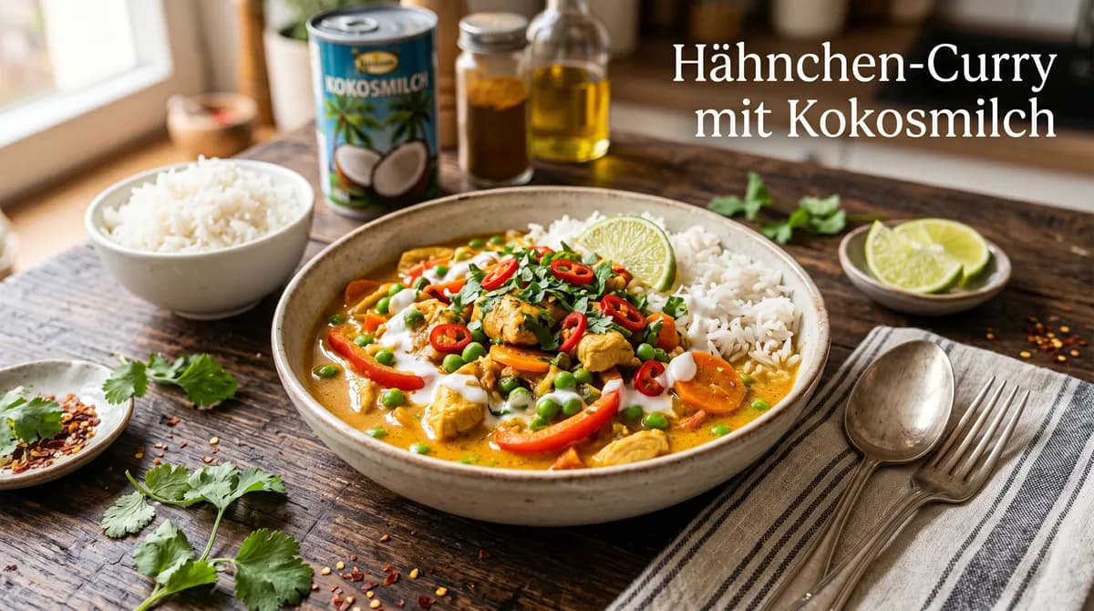 Hähnchen-Curry mit Kokosmilch
