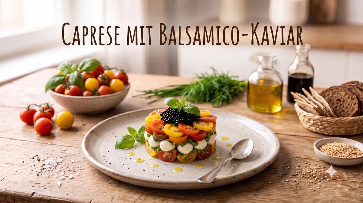 Caprese mit Balsamico-Kaviar