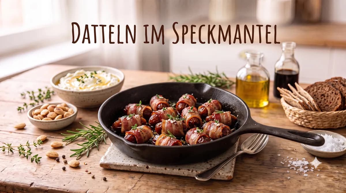 Datteln im Speckmantel